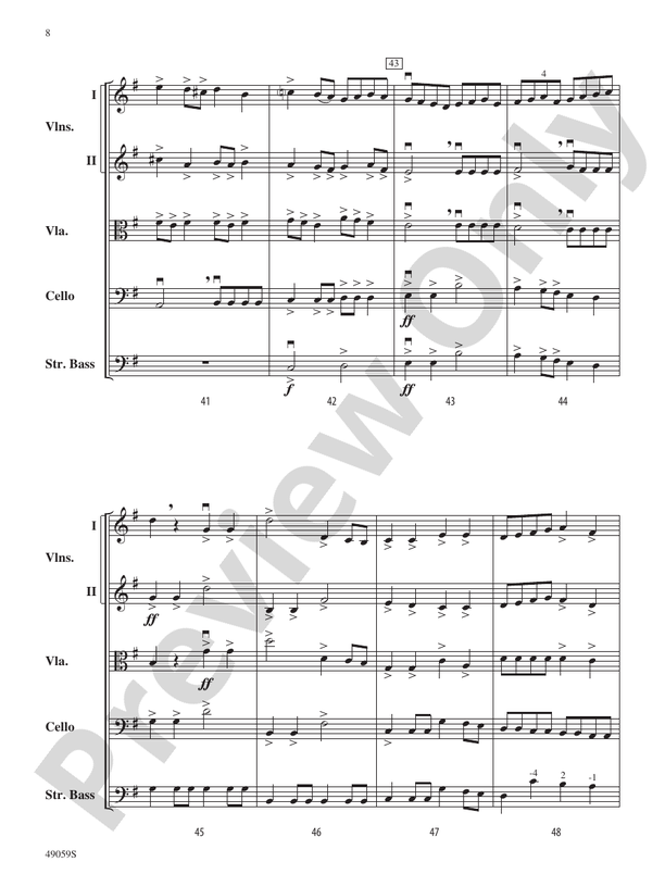 Sinfonietta for Strings - String Orchestra Conductor Score & Parts (Digital Download)