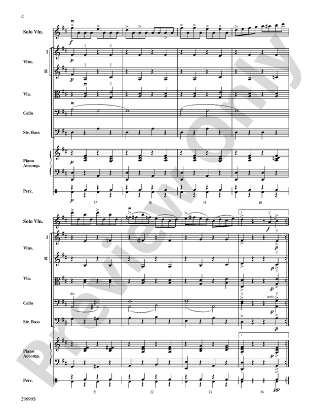Fiddle-Faddle (for Soloist and String Orchestra) – String Orchestra Conductor Score & Parts (Digital Download)