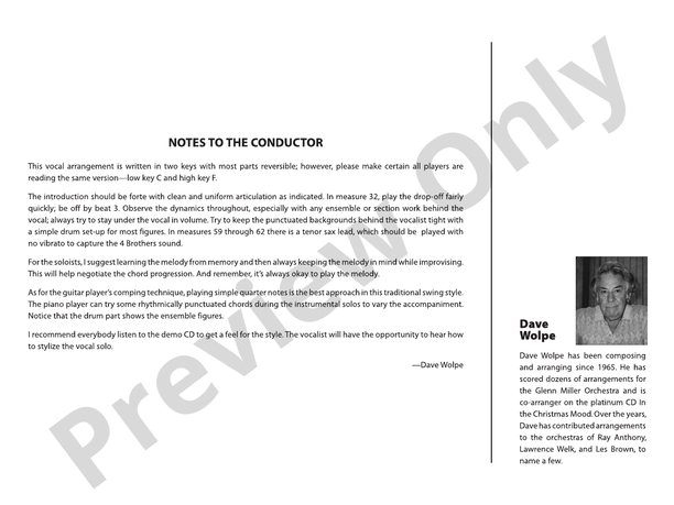 How High the Moon - Jazz Ensemble Conductor Score & Parts(Digital Download)