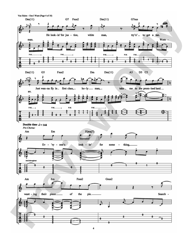 One I Want - Guitar TAB (Digital Download)