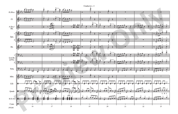 (Meet) The Flintstones – Marching Band Conductor Score & Parts (Digital Download)