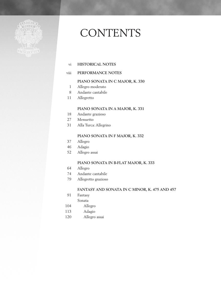 Mozart - Piano Sonatas Vol. 2 Book/OLA - Schirmer Performance Editions - Schirmer