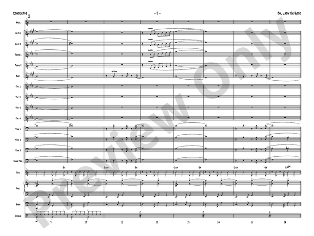 Oh, Lady Be Good – Jazz Ensemble Conductor Score & Parts (Digital Download)