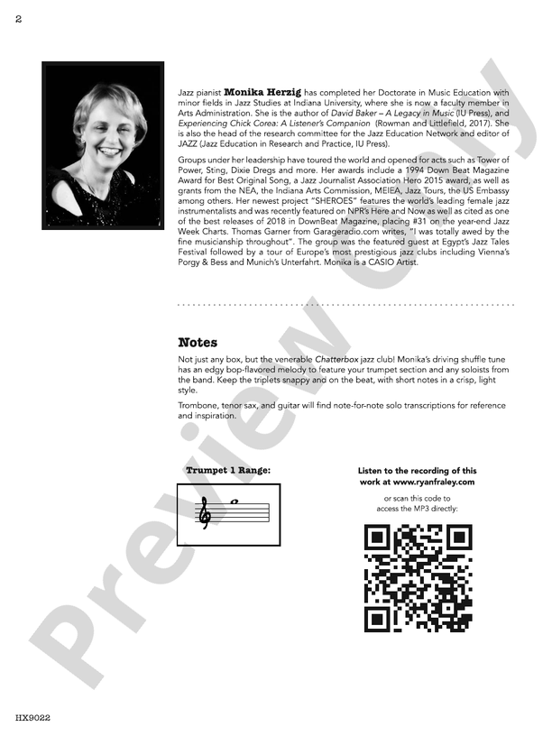 One for the 'Box – Jazz Ensemble Conductor Score & Parts (Digital Download)