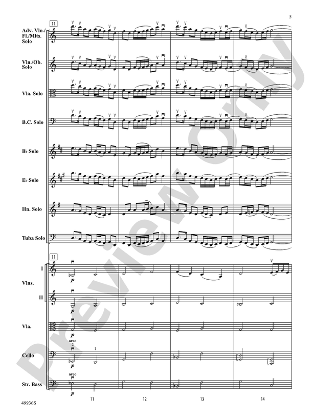 A Chameleon Concerto - String Orchestra Conductor Score & Parts (Digital Download)