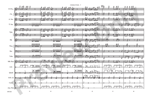 Uptown Funk – Marching Band Conductor Score & Parts (Digital Download)