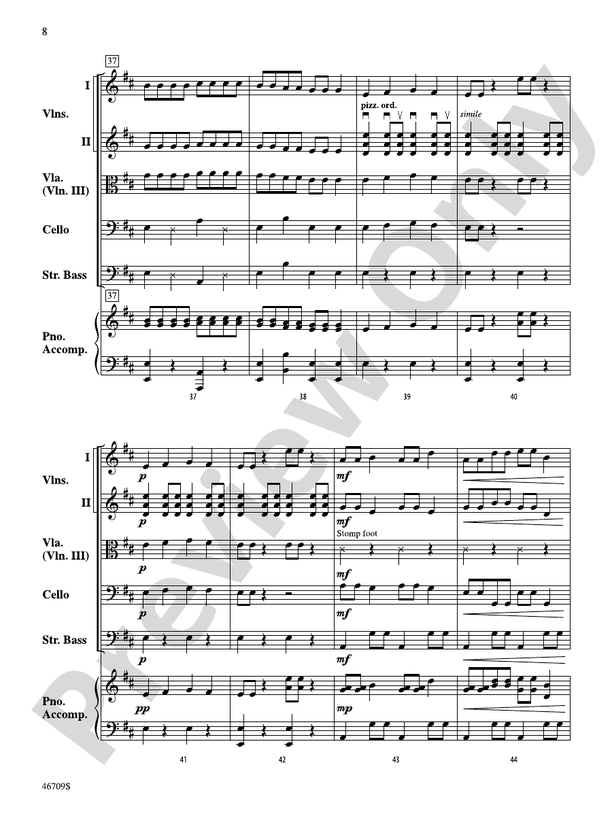 Bottomless Pizz. - String Orchestra Conductor Score & Parts (Digital Download)