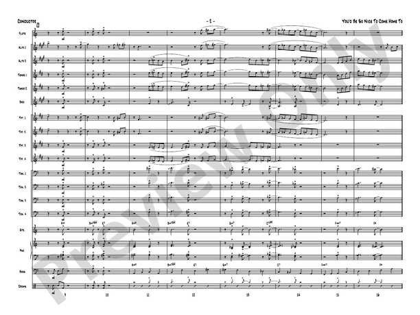 You'd Be So Nice to Come Home To (Grade 2) – Jazz Ensemble Conductor Score & Parts (Digital Download)