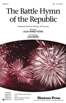 The Battle Hymn of the Republic - Julia Ward Howe - SSA Lon Beery Shawnee Press Choral Score Octavo