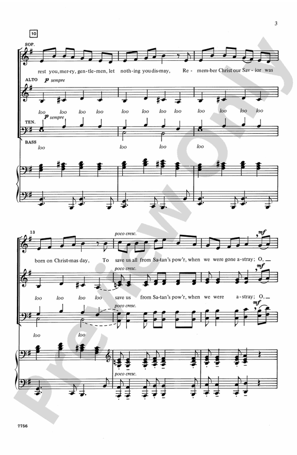 God Rest You Merry, Gentlemen - Arr. James Neal Koudelka – SATB Choral Octavo (Digital Download)