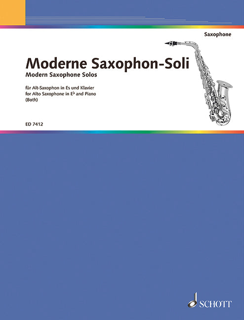 MODERN SAXOPHONE SOLOS ALTO SAX/PNO - SAXOPHONE - SCHOTT