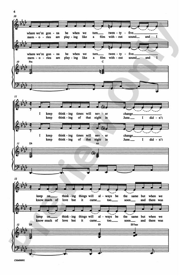 Graduation (Friends Forever) – 2-Part Choral Octavo (Digital Download)