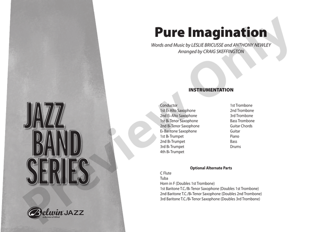 Pure Imagination (from Willy Wonka and the Chocolate Factory) - Jazz Ensemble Conductor Score & Parts (Digital Download)