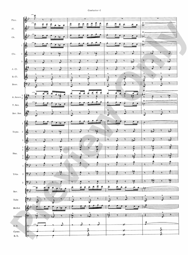 Carmen Suite - Concert Band Conductor Score & Parts (Digital Download)