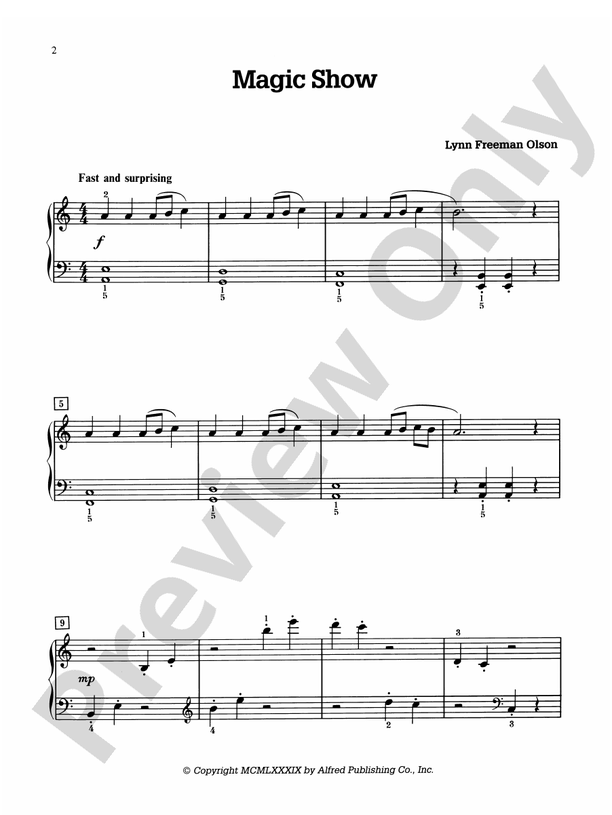 Magic Show - Piano (Digital Download)