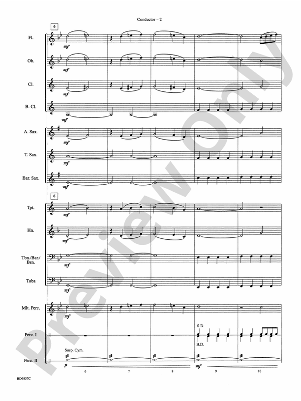 The Rings of Saturn - Concert Band Conductor Score & Parts (Digital Download)