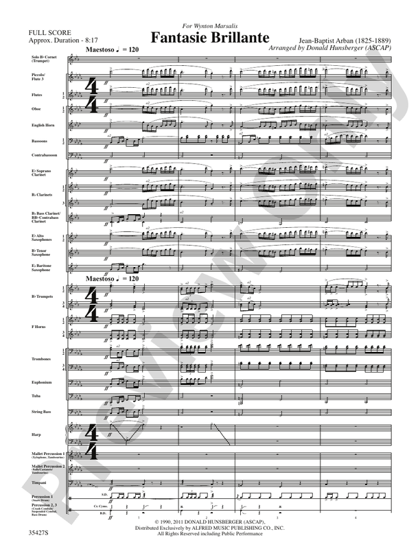Fantasie Brillante - Concert Band Conductor Score & Parts (Digital Download)