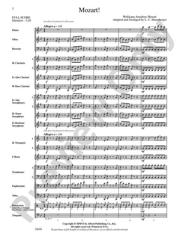 Mozart! - Concert Band Conductor Score & Parts (Digital Download)