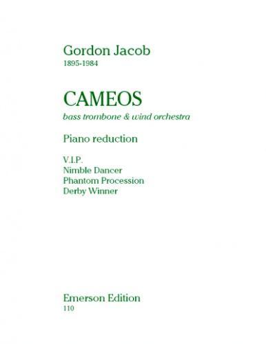 Jacob - Cameos - Trombone/Piano Accompaniment Emerson E110