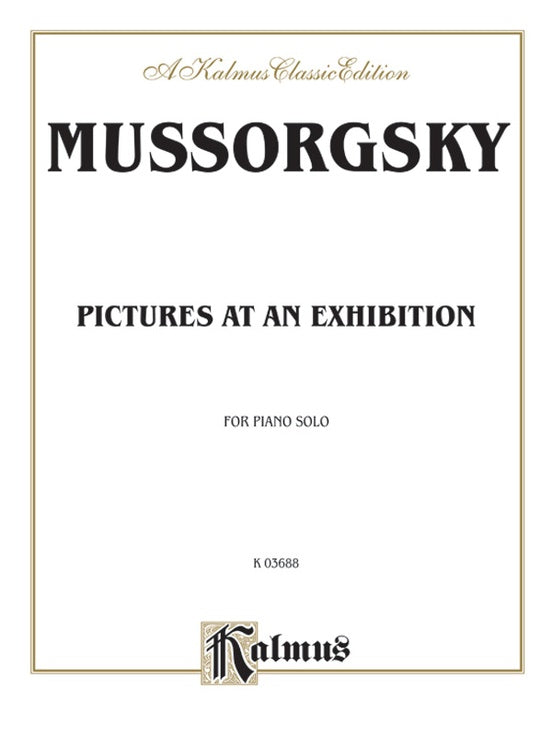 Mussorgsky - Pictures at an Exhibition - Piano Solo (Digital Download)