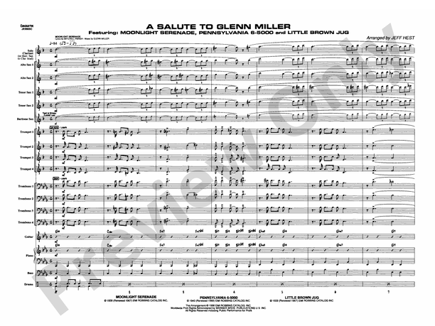 A Salute to Glenn Miller - Jazz Ensemble Conductor Score & Parts (Digital Download)