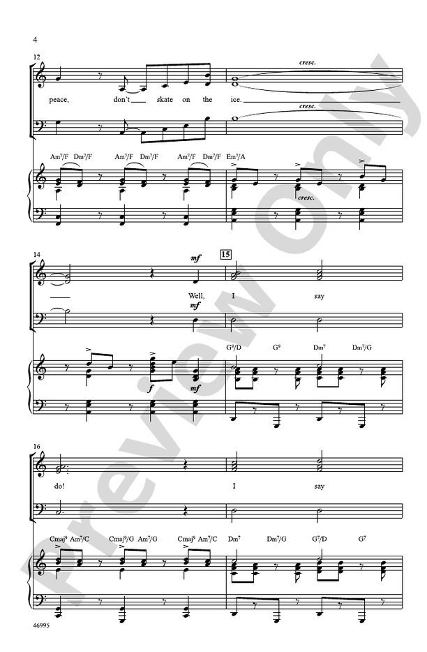 Everybody Says Don't – SAB Choral Octavo (Digital Download)