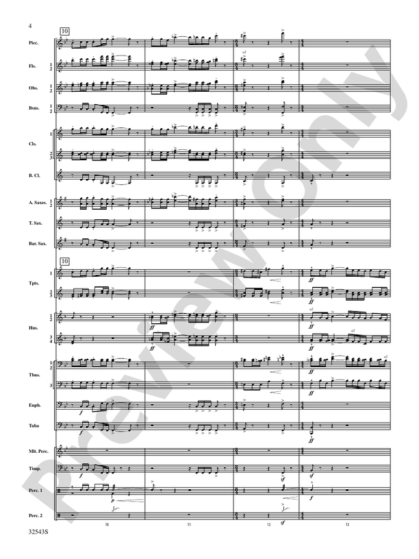 Sea Hawk - Concert Band Conductor Score & Parts (Digital Download)