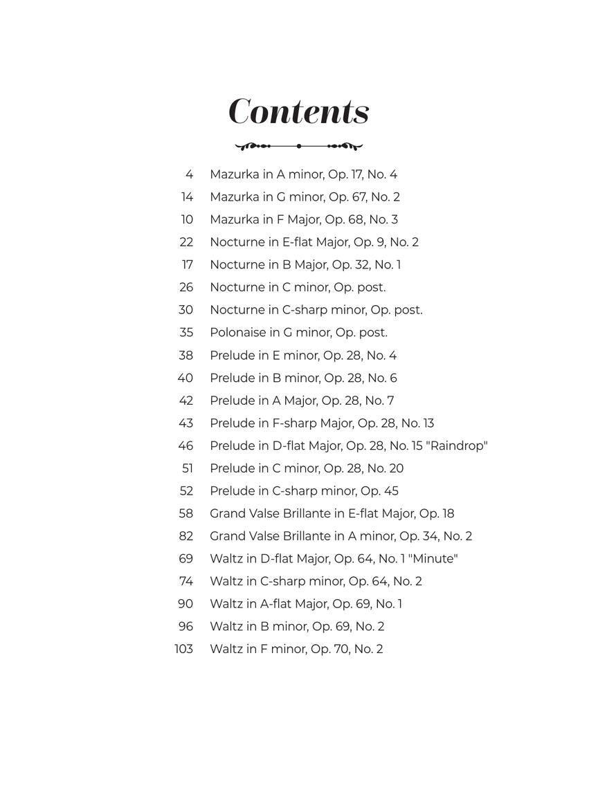 Intermediate Chopin Favourites - Hal Leonard 1364789
