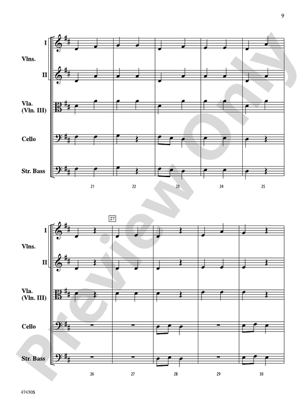 Sky Suite - String Orchestra Conductor Score & Parts (Digital Download)