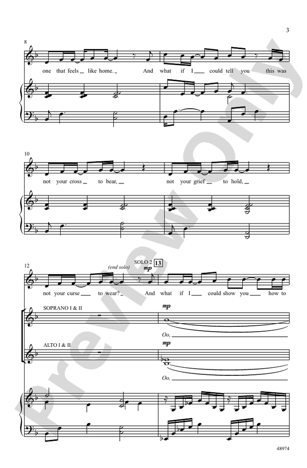 What If I Could Tell You - SSAA Choral Octavo (Digital Download)