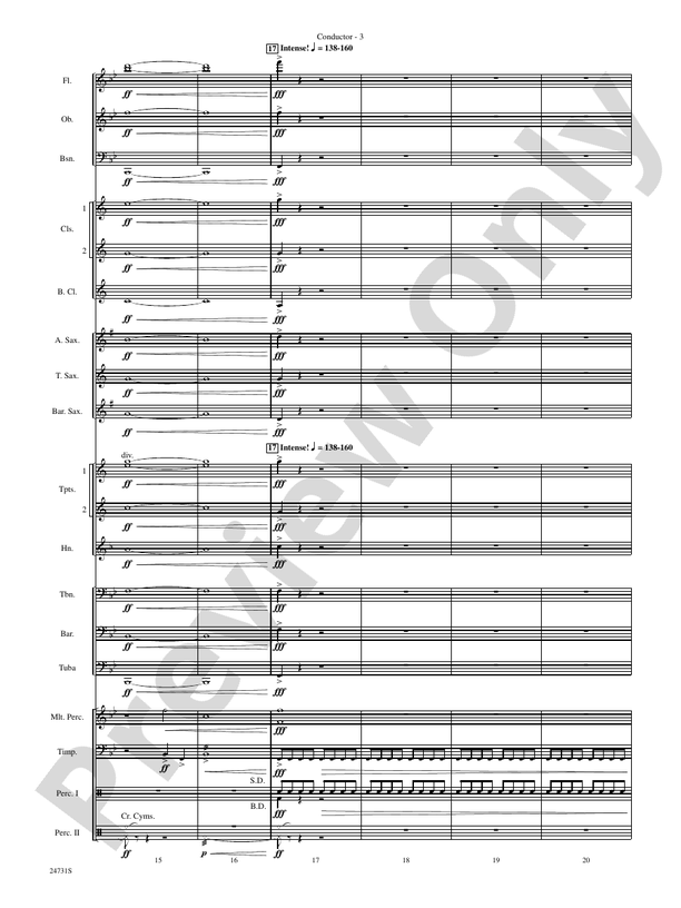 Eternal Peaks - Concert Band Conductor Score & Parts (Digital Download)