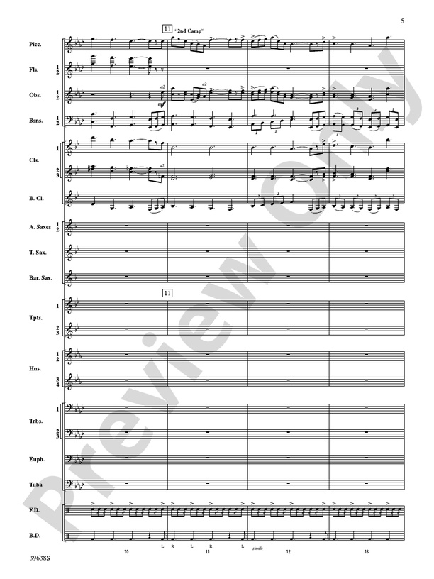 Field Ayres - Concert Band Conductor Score & Parts (Digital Download)