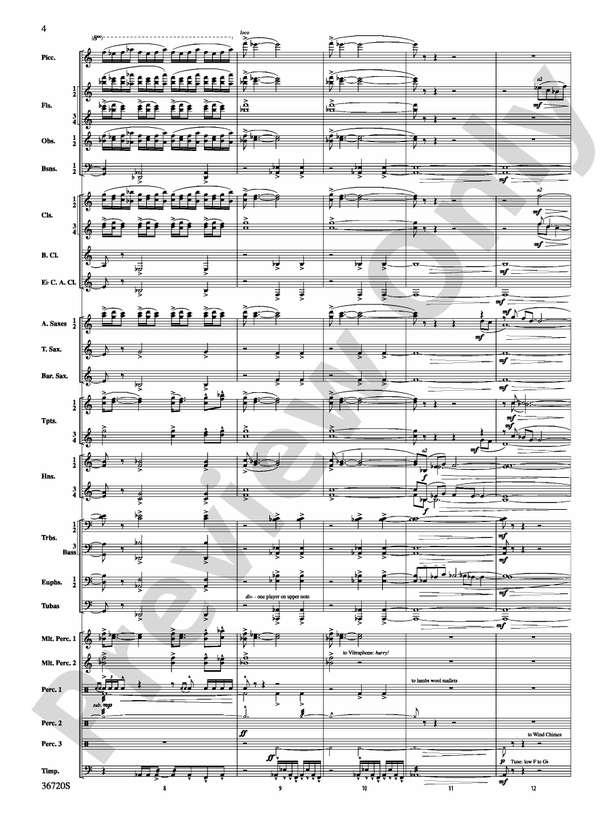 Tribute (Grade 4.5) - Concert Band Conductor Score & Parts (Digital Download)