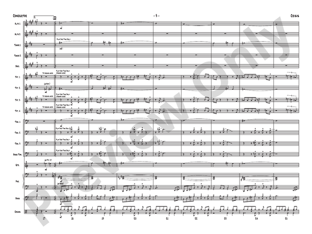 Crisis – Jazz Ensemble Conductor Score & Parts (Digital Download)