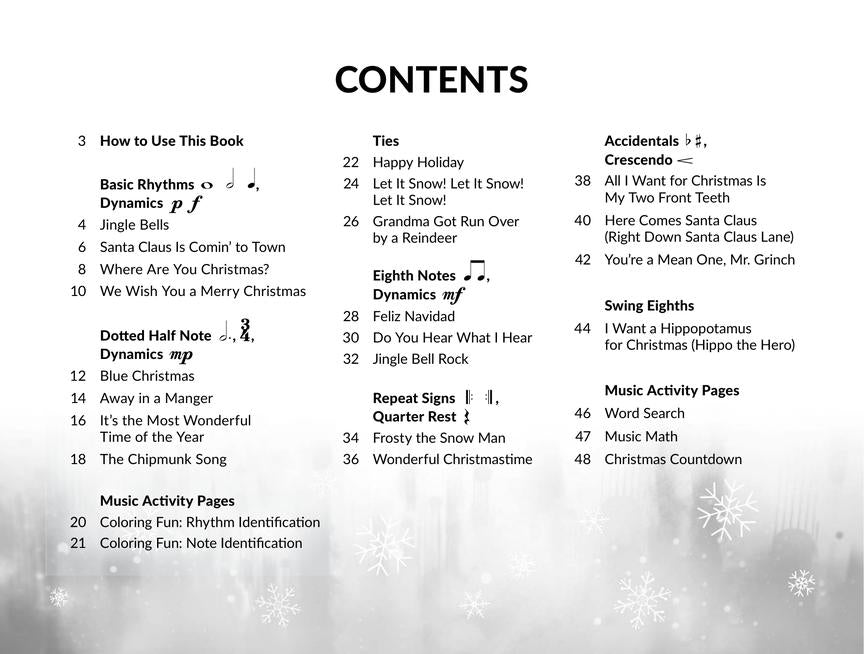 Christmas Songs for the Very Beginner - Piano/OLA Hal Leonard 1465615