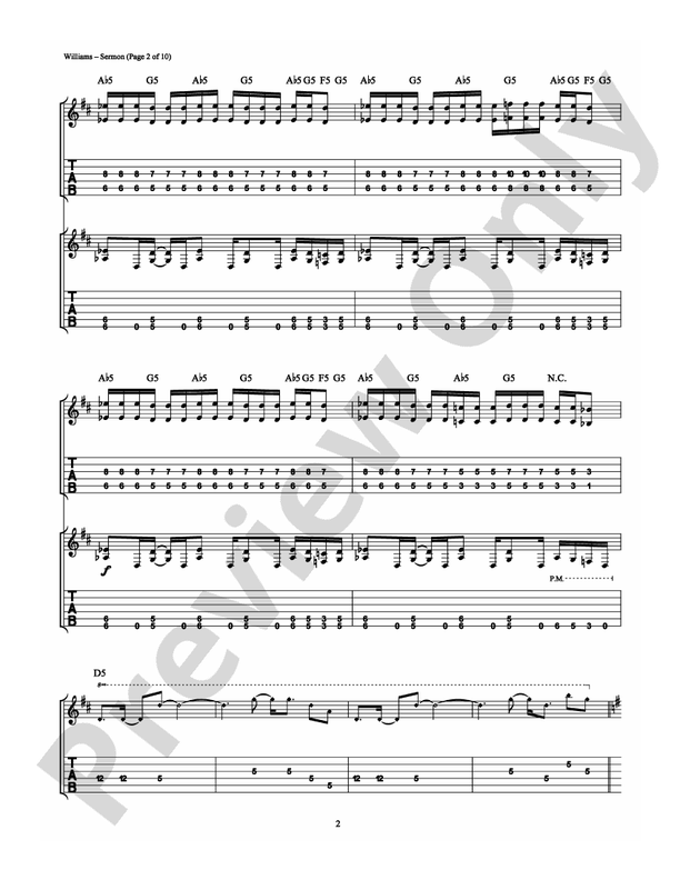 Sermon - Guitar TAB (Digital Download)