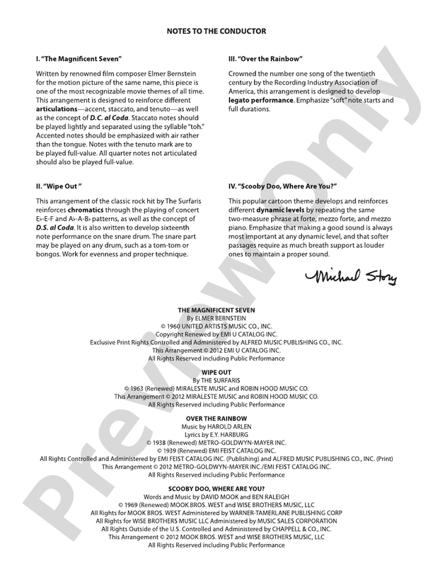 Short Cuts for Beginning Band -- #1 - Concert Band Conductor Score & Parts (Digital Download)