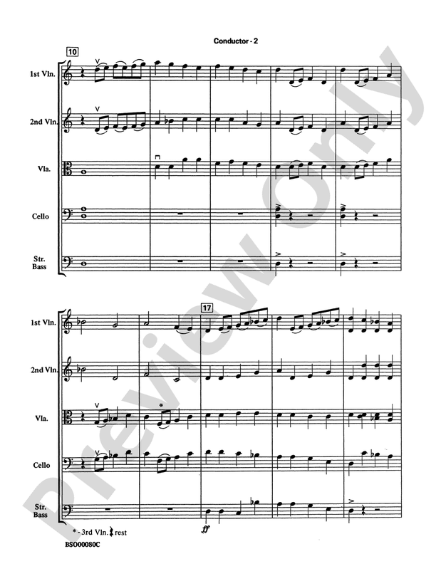 Fantasia for Strings – String Orchestra Conductor Score & Parts (Digital Download)