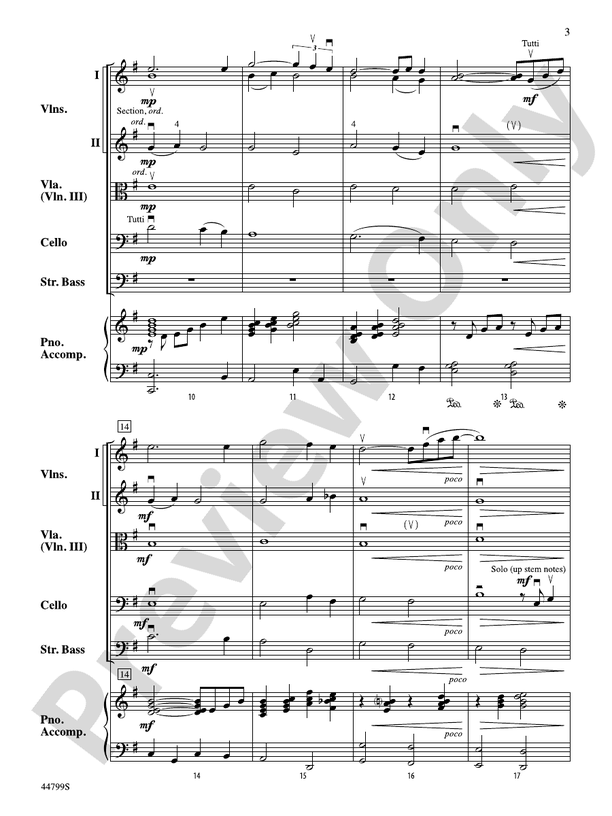 Silent Night - String Orchestra Conductor Score & Parts (Digital Download)