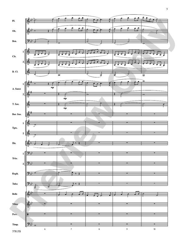 Song of a Summer Night - Concert Band Conductor Score & Parts (Digital Download)
