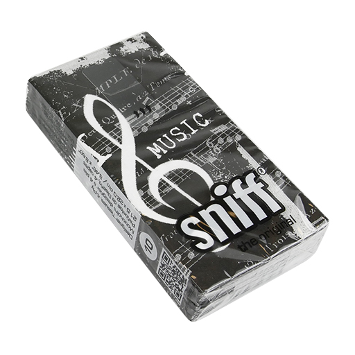 Tissues Black and White with a G Clef Design