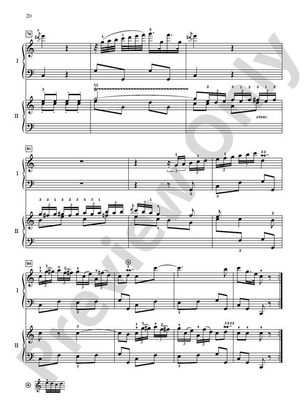 Essential Two-Piano Repertoire - 20 Late Intermediate to Early Advanced Selections in Their Original Form - 2 Pianos, 4 Hands (Digital Download)