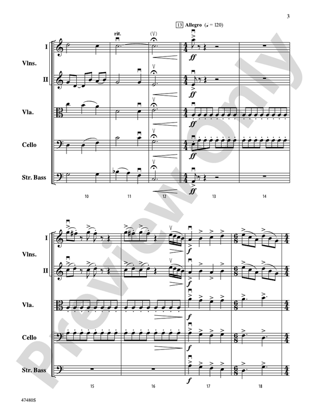 Primal Strings - String Orchestra Conductor Score & Parts (Digital Download)
