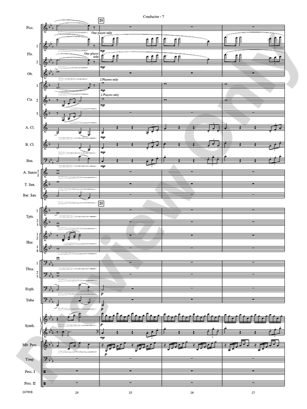 Harry Potter and the Goblet of Fire, Symphonic Suite from - Concert Band Conductor Score & Parts (Digital Download)