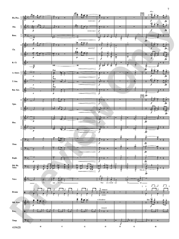 A Gershwin Tribute to Love - Concert Band Conductor Score & Parts (Digital Download)