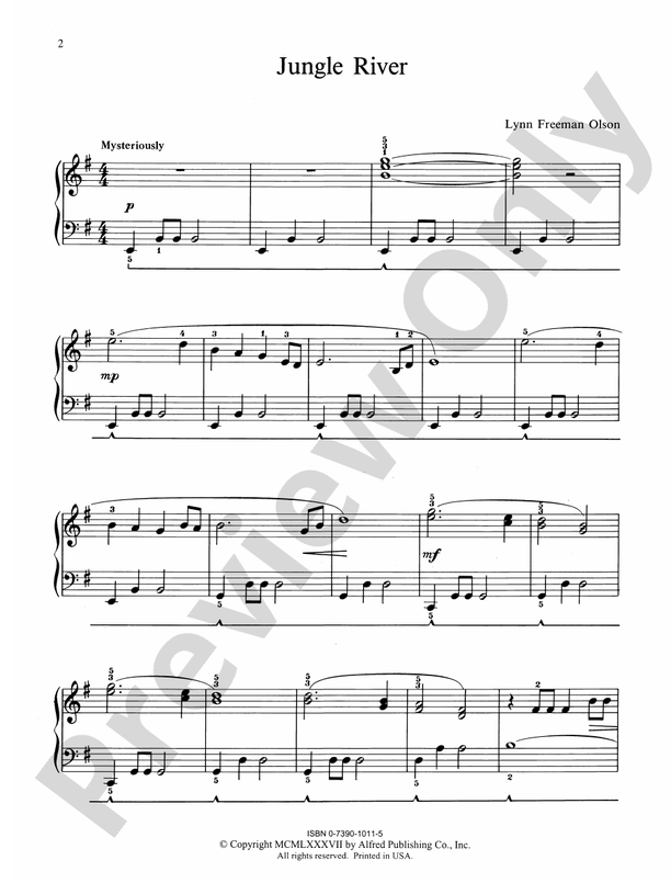 Jungle River - Piano (Digital Download)