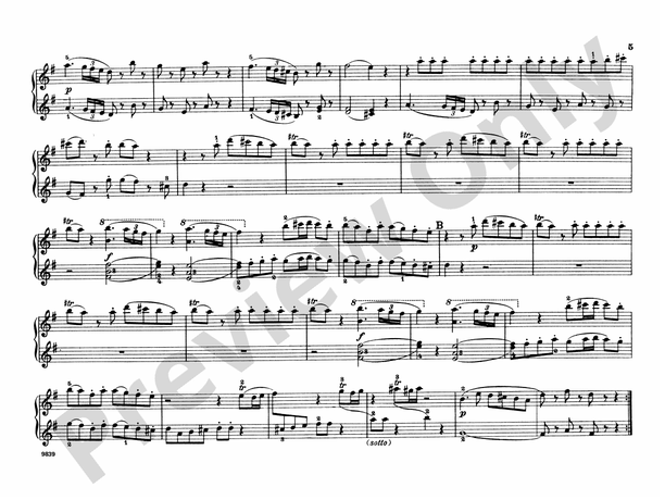 Mozart - Eine Kleine Nachtmusik (K.525) - 1 Piano, 4 Hands (Digital Download)