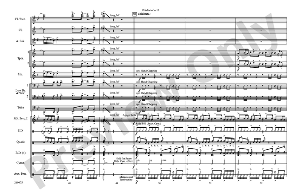 Los Conquistadores – Marching Band Conductor Score & Parts (Digital Download)