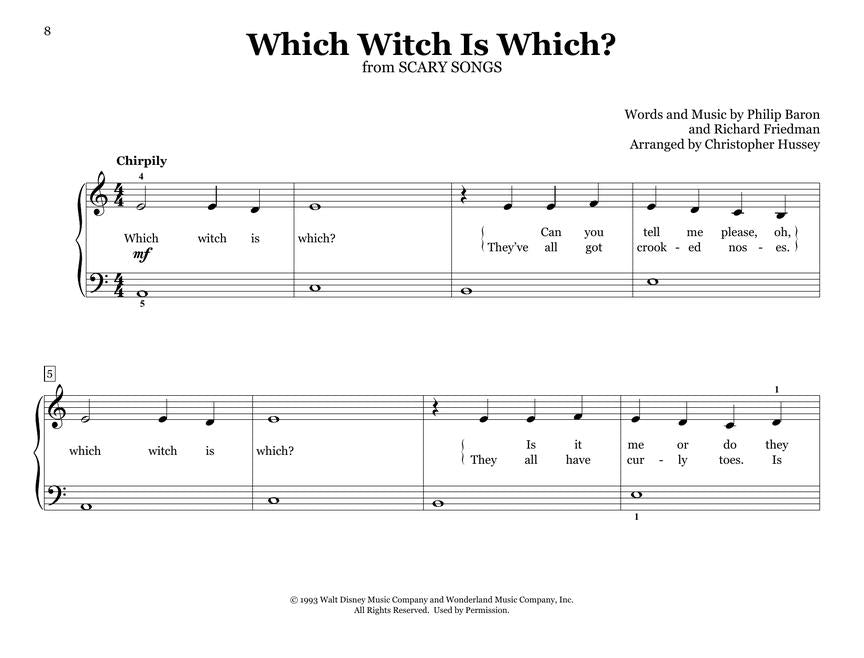 Easiest Piano Course - First Halloween Hits - Easy Piano arranged by Hussey Willis Music 1075538