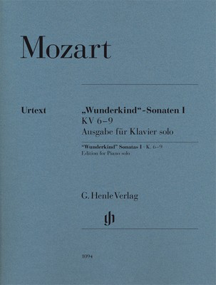 Wunderkind Sonatas Bk 1 K 6-9 Urtext - Wolfgang Amadeus Mozart - Piano G. Henle Verlag Piano Solo